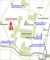 Tokyo Tower Map